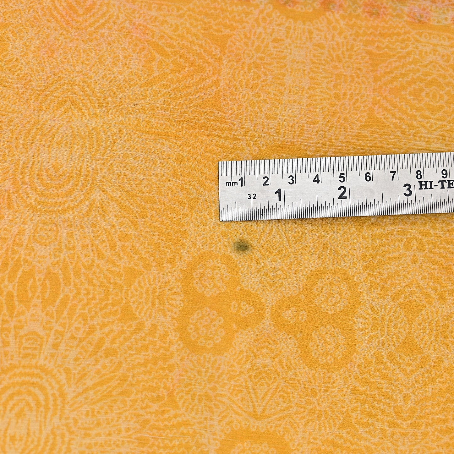 Vintage Sari Yellow 100% Pure Chiffon Silk Printed Sarees Sewing 5yd Craft Fabric Soft Dress Designing for Crafting Floral