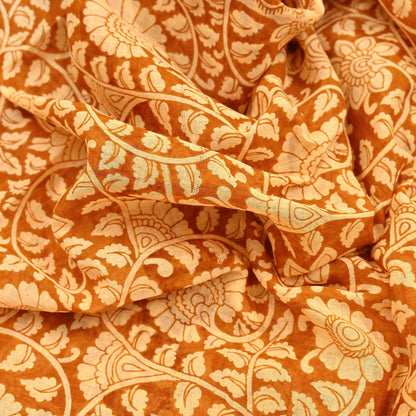 Indian Vintage Sari Batik Printed Pure Cotton Saree Craft Fabric 5Yd Sewing Soft Sarong Wrap Boho Dress Making Quilting