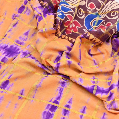 Indian Vintage Sari leheria Printed Pure Cotton Sarees Craft Fabric 5Yd Soft Sewing Sarong Wrap Boho Quilting Dress making zari border