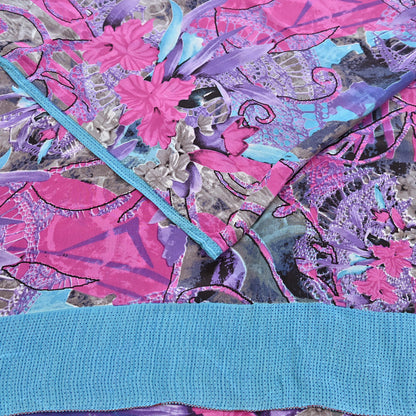 Indian Vintage Sari Multi Pure Crepe Silk Printed Saree 5yd Sewing Floral Soft Craft Fabric Wrap Dress making Upcycle For Crafting