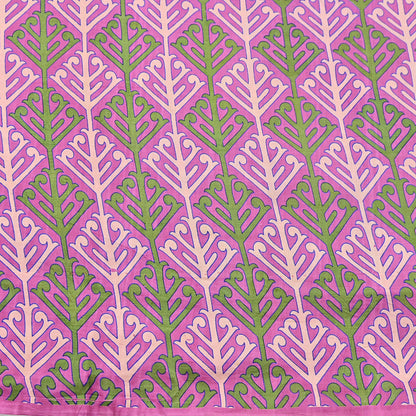 Indian Vintage Sari Pink 100% Pure Silk Printed Saree Craft Fabric 6yd Sewing Dress Making Soft Wrap Quilting Crafting Upcycle