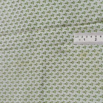 Indian Vintage Sari Green & Ivory Heavy Pure Satin Silk Woven Banarasi Tanchoi Sari Zari 5Yd Craft Fabric Dress making Ethnic Crafting