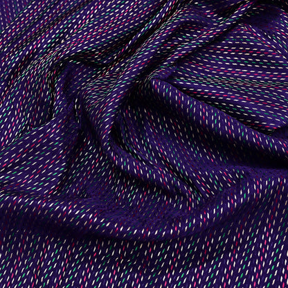 Indian Vintage Blue Banarasi Brocade Saree | Heavy Wedding Sari in Pure Satin Silk Woven Zari Fabric for Crafting, Dressmaking