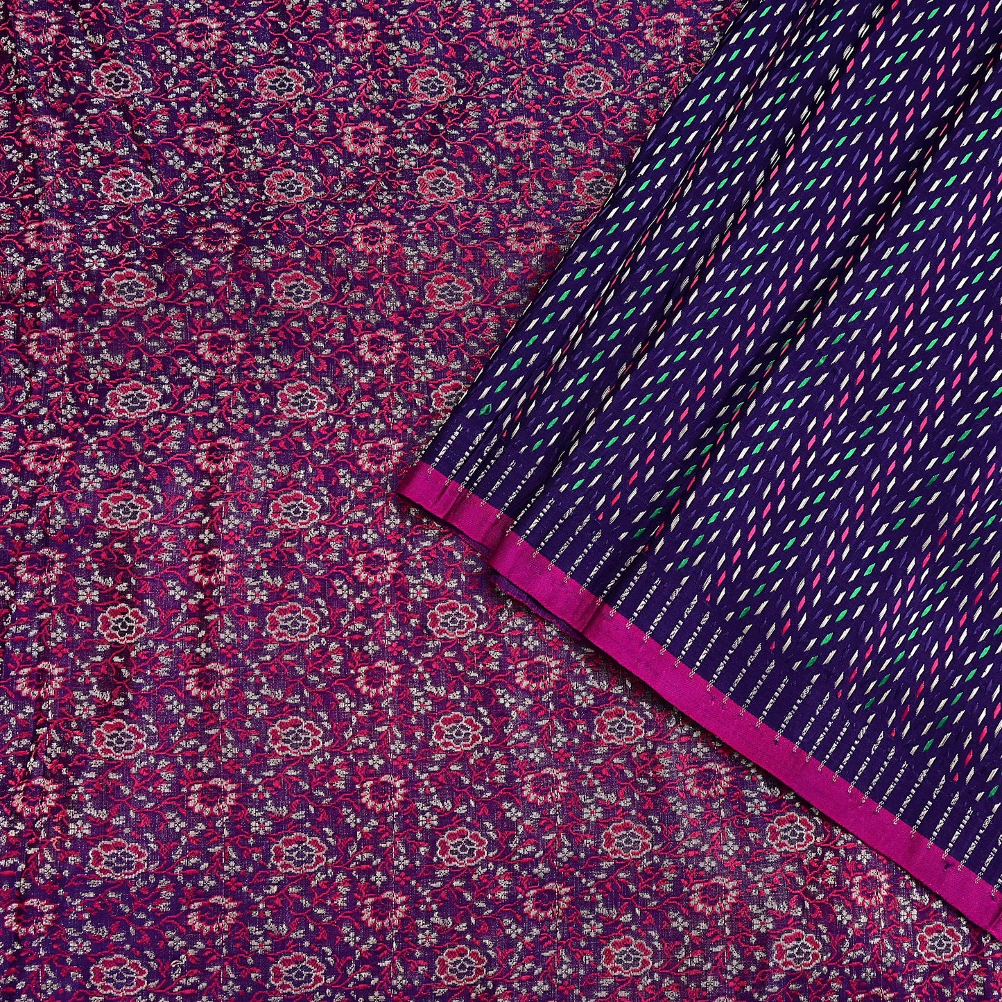 Indian Vintage Blue Banarasi Brocade Saree | Heavy Wedding Sari in Pure Satin Silk Woven Zari Fabric for Crafting, Dressmaking