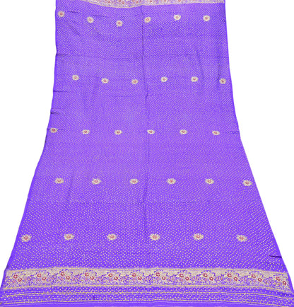 Indian Vintage Dupatta Purple Long Stole Pure silk Woven Brocade Banarasi Scarves Veil Scarf Wrap Hippie Boho Soft Floral Zari