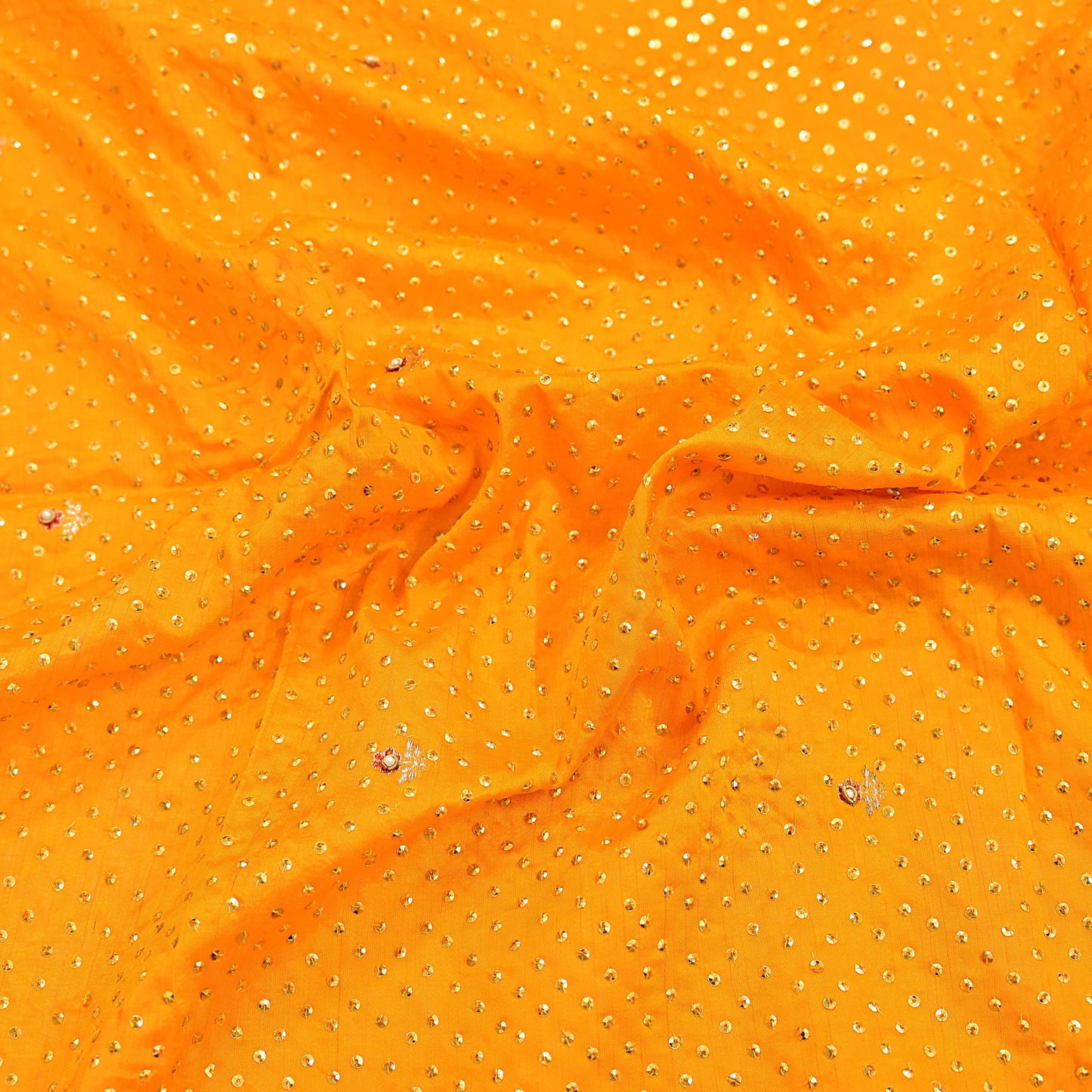 Indian Vintage Dupatta Saffron Long Stole Pure silk Woven Brocade Banarasi Scarves Veil Scarf Wrap Hippie Boho Soft Floral Zari