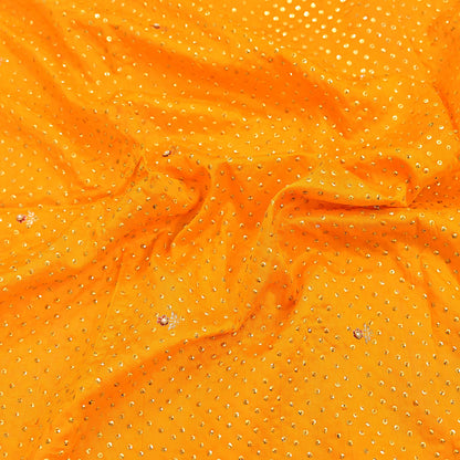 Indian Vintage Dupatta Saffron Long Stole Pure silk Woven Brocade Banarasi Scarves Veil Scarf Wrap Hippie Boho Soft Floral Zari