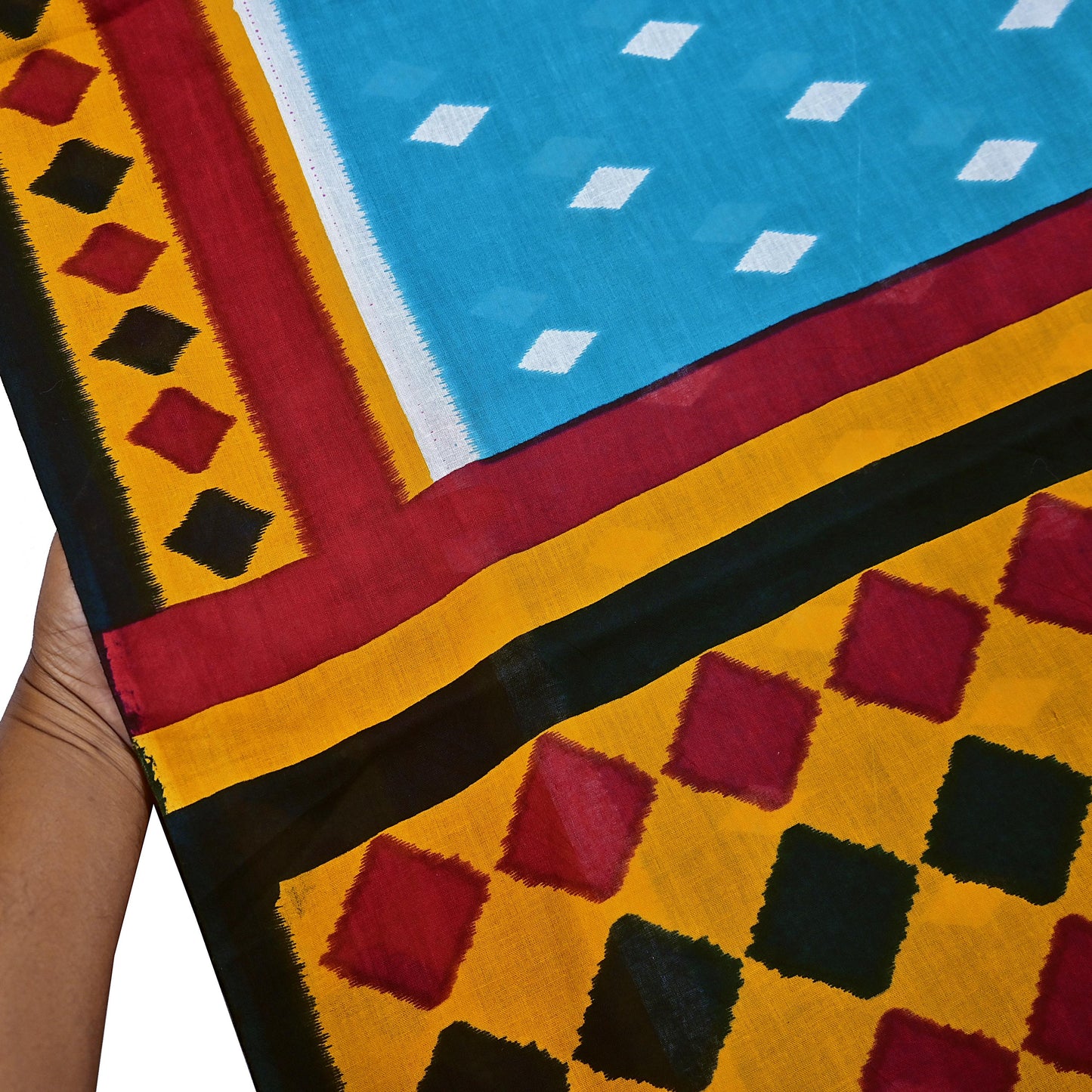 Indian Vintage Sari Multi Printed 100% Pure Cotton Saree Craft Fabric 5Yd Soft Sewing Sarong Wrap Boho Stripes Dress making Quilting