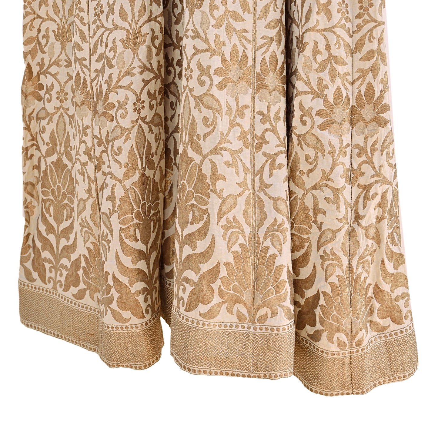 Vintage IVory Woven zari Work Khadi Silk Suit Set, Hand Embroidered Indian Kurta Dupatta, Party Wear Ethnic Outfit