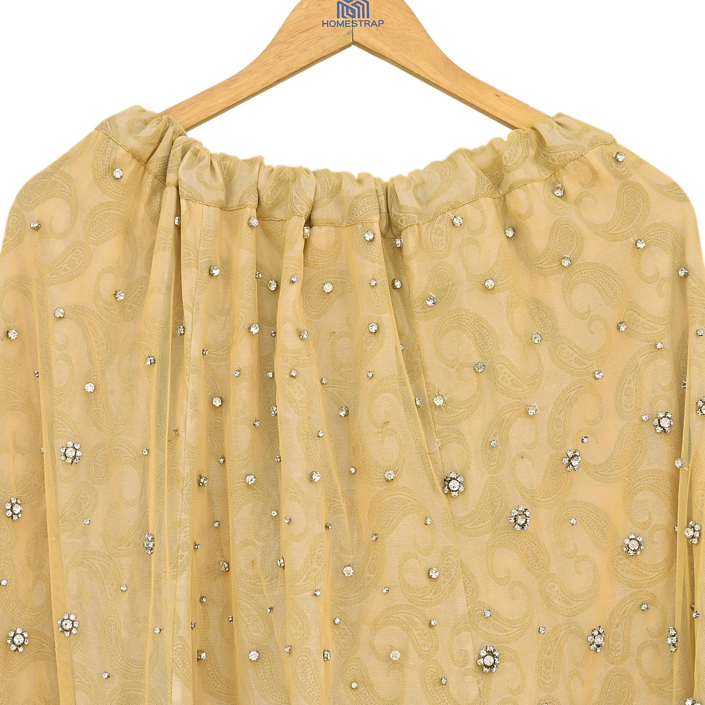 Party wear Heavy Yellow Net Hand Embroidered Lehenga Skirt by Designer Shrutika Bridal Wear Fashion