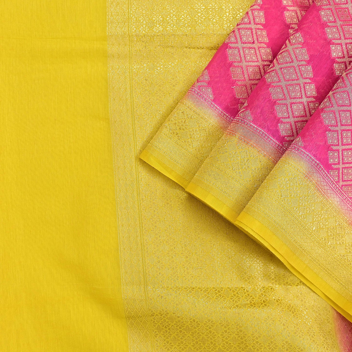 Indian Vintage Pink Chanderi Brocade Dupatta Floral Zari Woven Scarf veil fringes work