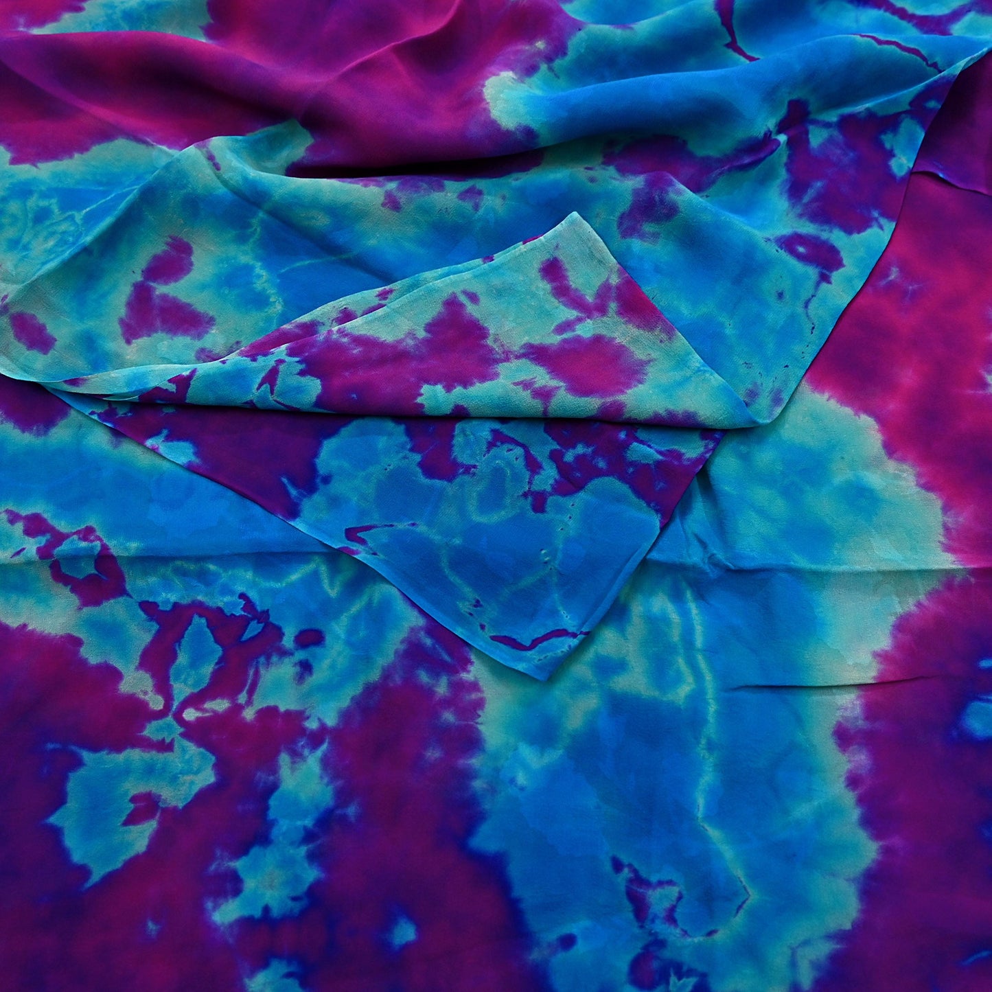 Indian Vintage Purple & Blue Saree Pure Georgette Silk Leheria Tie-dye Printed Sari Craft Fabric Sewing 5Yard Soft Light Sari Dress Making