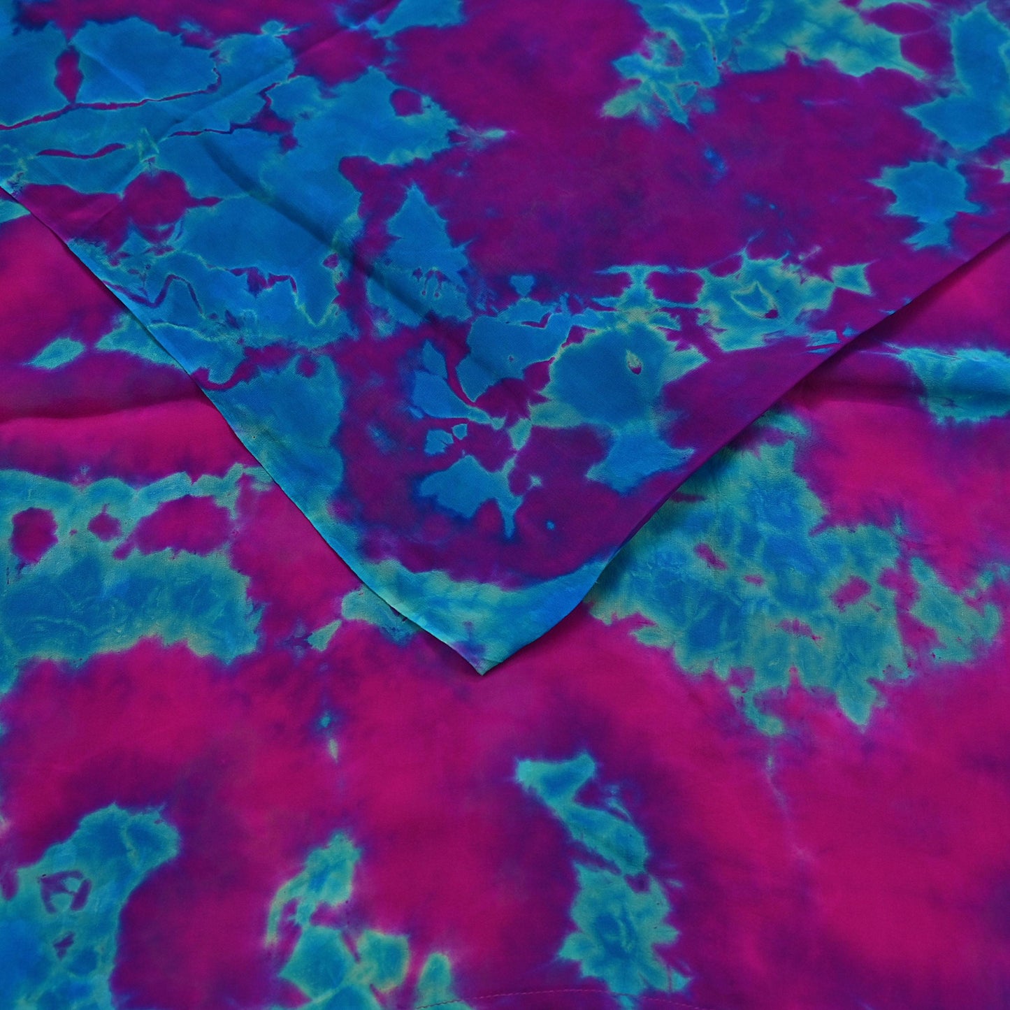 Indian Vintage Purple & Blue Saree Pure Georgette Silk Leheria Tie-dye Printed Sari Craft Fabric Sewing 5Yard Soft Light Sari Dress Making
