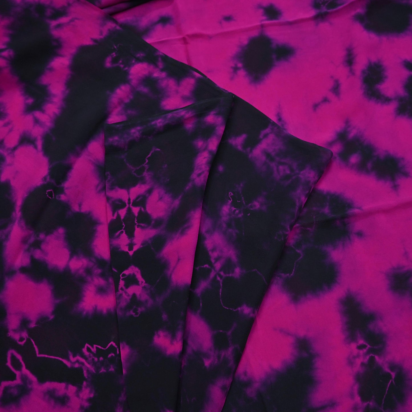 Indian Vintage Pink & Black Saree Pure Georgette Silk Leheria Tie-dye Printed Sari Craft Fabric Sewing 5Yd Soft Light Sari Dress Making