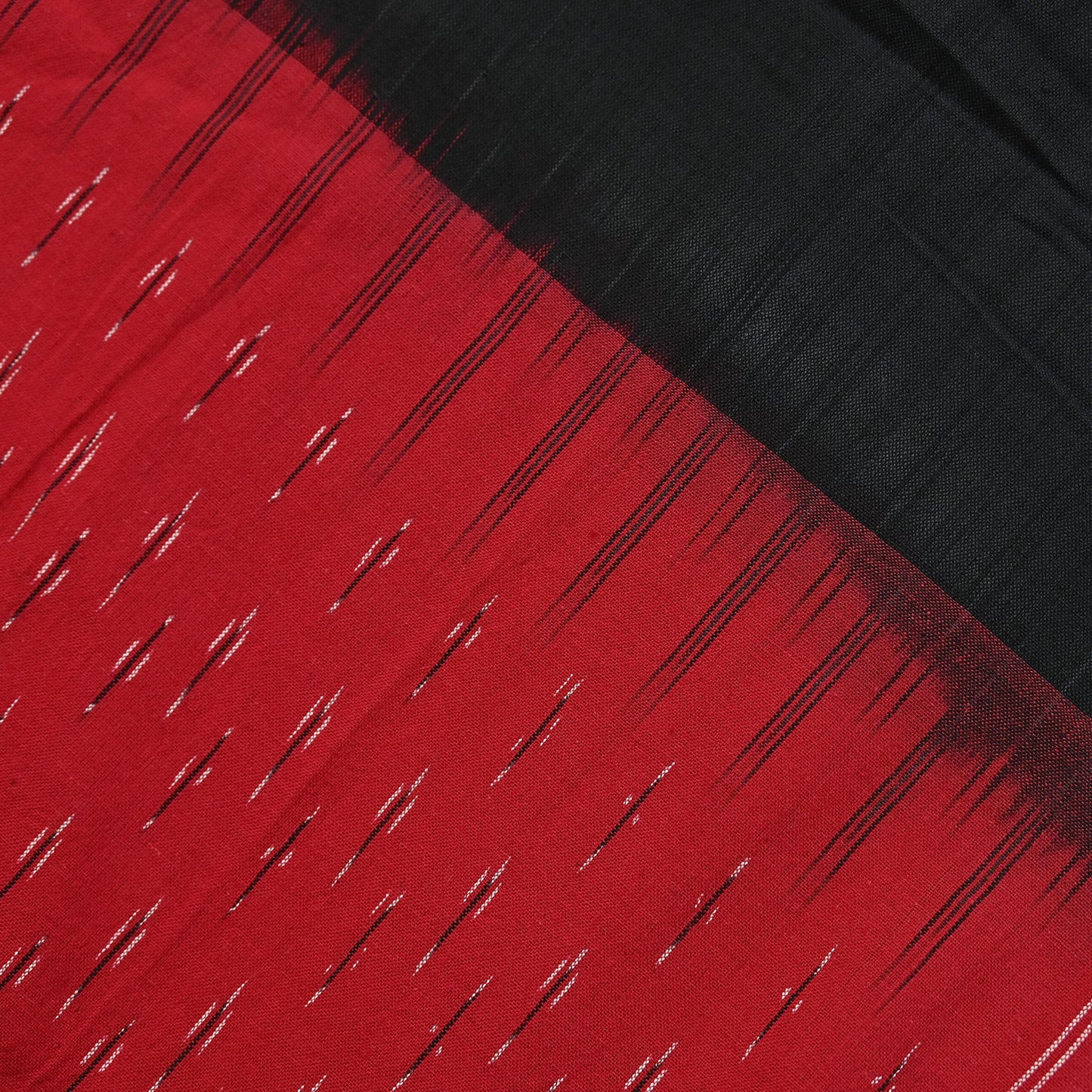 Indian Vintage Dupatta Red & Black Long Stole Hand woven Sambalpuri Ikat Hijab Pure Cotton Scarves Veil