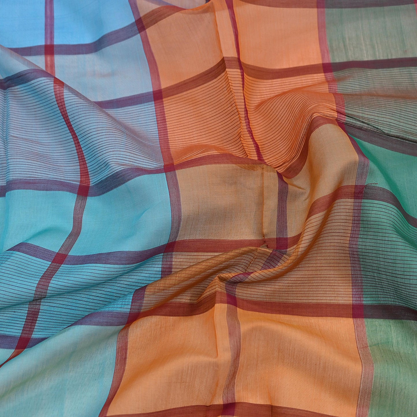 Indian Vintage Dupatta Multi Long Stole Block Print Pure Chanderi Silk Scarves Veil Zari Wrap Hijab Fringes