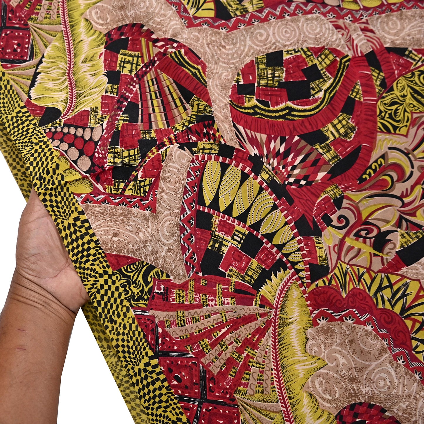 Indian Vintage Sari Black & Red Pure Crepe Silk Printed Sarees 5yd Sewing Floral Soft Craft Fabric Wrap Dress making Crafting Quilting