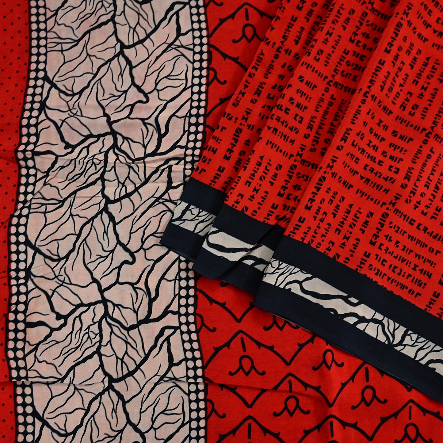Indian Vintage Sari Red Pure Crepe Silk Printed Sarees 5yd Sewing Floral Soft Craft Fabric Wrap Dress making Crafting Quilting