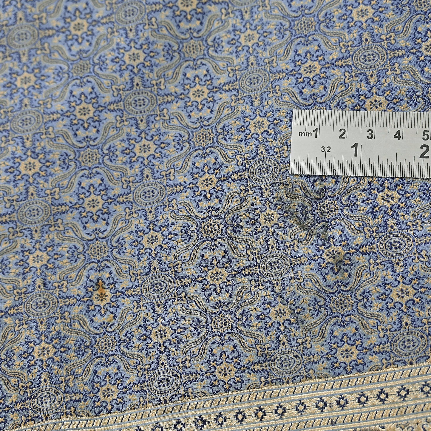 Indian Vintage Sari Gray Heavy Pure Satin Silk Woven Banarasi Tanchoi Saree 5Yd Ethnic Craft Fabric Upcycle Bridal Heavy Sarees