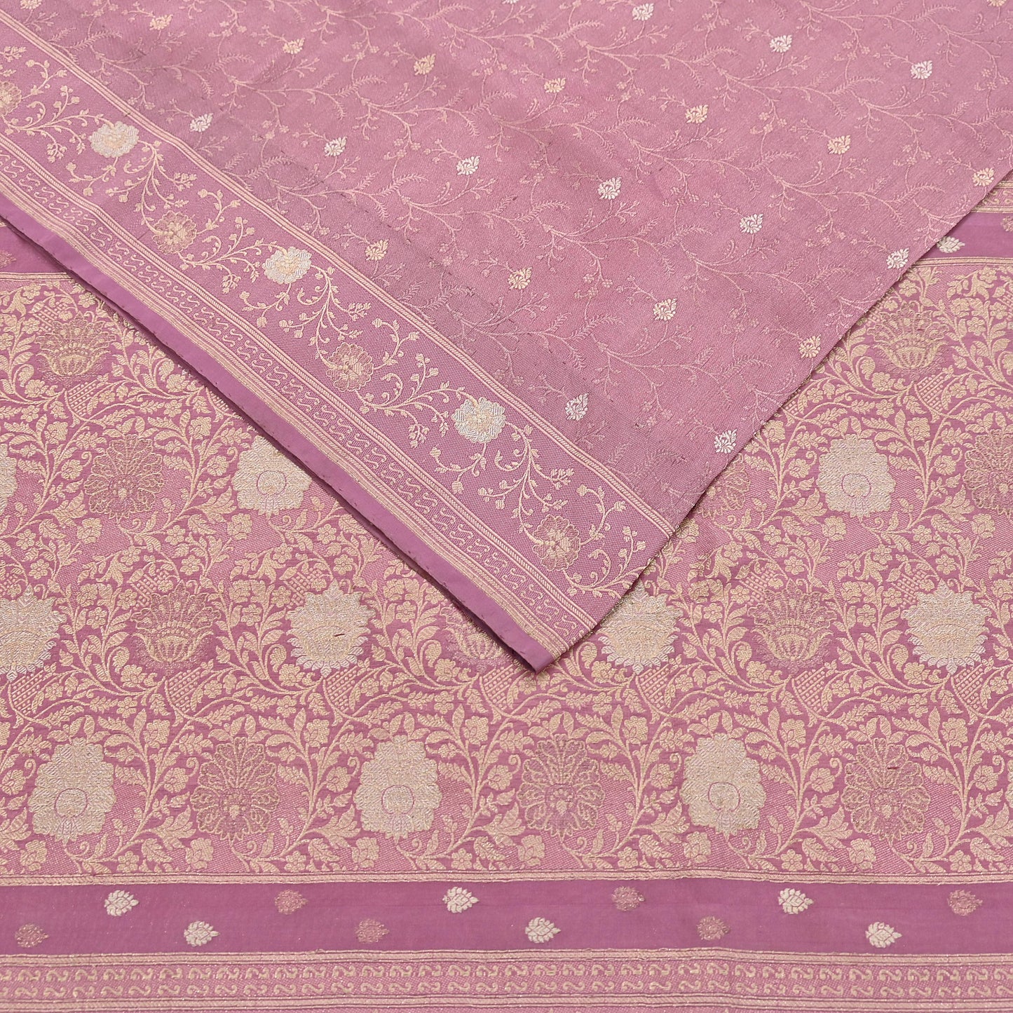 Indian Vintage Heavy Pink Saree Pure Silk Hand Woven Banarasi Sari Craft Fabric 5Yd Sewing Soft Ethnic Zari Dress Making