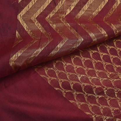 Indian Vintage Heavy Sari Maroon Pure silk Hand Woven Kanjivaram Sarees Fabric 5Yd Ethnic Zari Dress making Crafting Bollywood sari