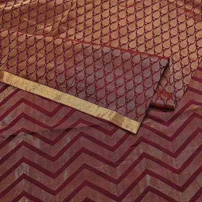 Indian Vintage Heavy Sari Maroon Pure silk Hand Woven Kanjivaram Sarees Fabric 5Yd Ethnic Zari Dress making Crafting Bollywood sari