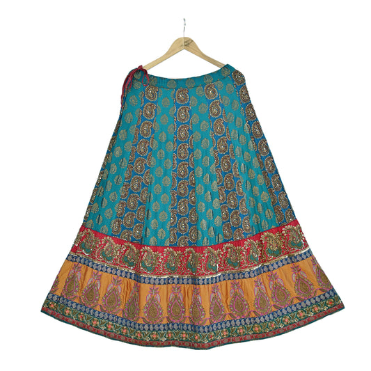 Indian Heavy Wedding Green Silk Hand Embroidered Lehenga/Skirt Designer By Manish Malhotra Bridal Wear Zardozi/ Dabka