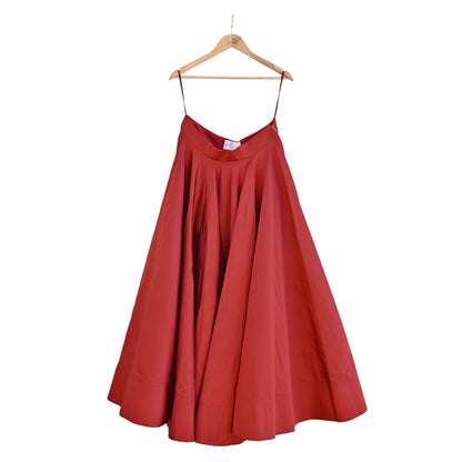Designer Manish malhotra Maroon Raw Silk Skirt Heavy Embroidered Bridal Lehenga Bottom party wear Couture Outfit