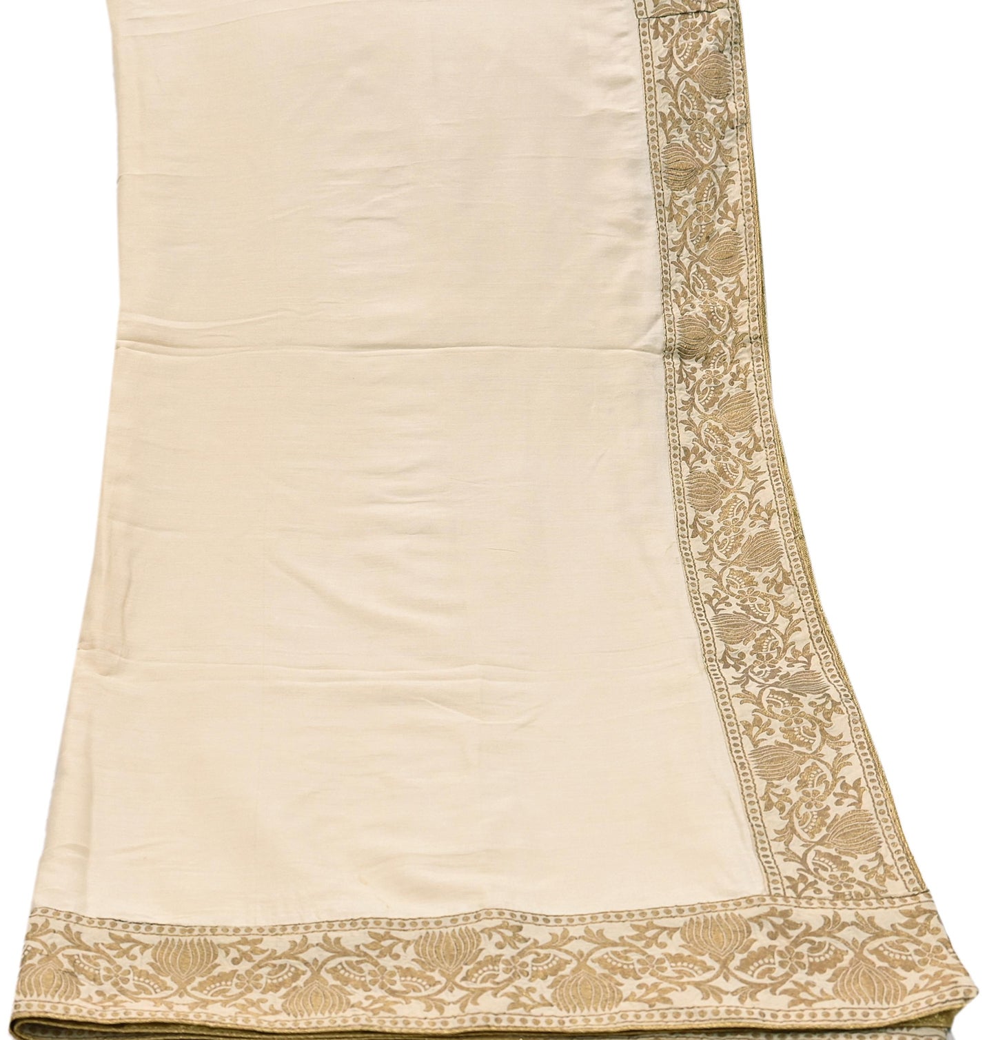 Vintage IVory Woven zari Work Khadi Silk Suit Set, Hand Embroidered Indian Kurta Dupatta, Party Wear Ethnic Outfit