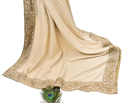 Vintage IVory Woven zari Work Khadi Silk Suit Set, Hand Embroidered Indian Kurta Dupatta, Party Wear Ethnic Outfit