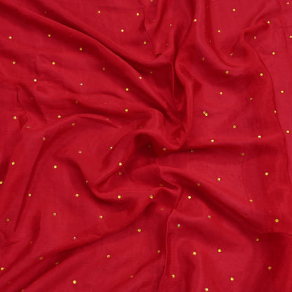 Indian Vintage Red Dupatta Long Stole Pure Silk Hand Embroidered Scarves Veil Scarf Wrap Hippie Boho