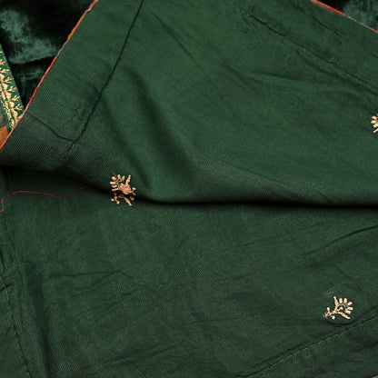 Indian Vintage Dupatta Bottle green Long Stole velvet Scarves Veil Hijab Wrap Scarf Boho For her For women's Bollywood stole