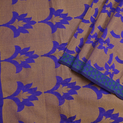 Indian Vintage Sari Puprle Hand Woven Saree Organza Craft Fabric 5Yd Ethnic Sewing Geometric Zari Crafting Quilting Upcycle Dress making