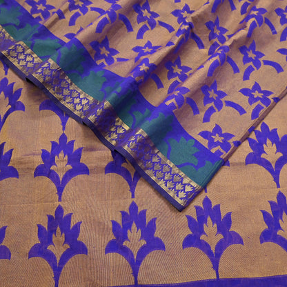 Indian Vintage Sari Puprle Hand Woven Saree Organza Craft Fabric 5Yd Ethnic Sewing Geometric Zari Crafting Quilting Upcycle Dress making