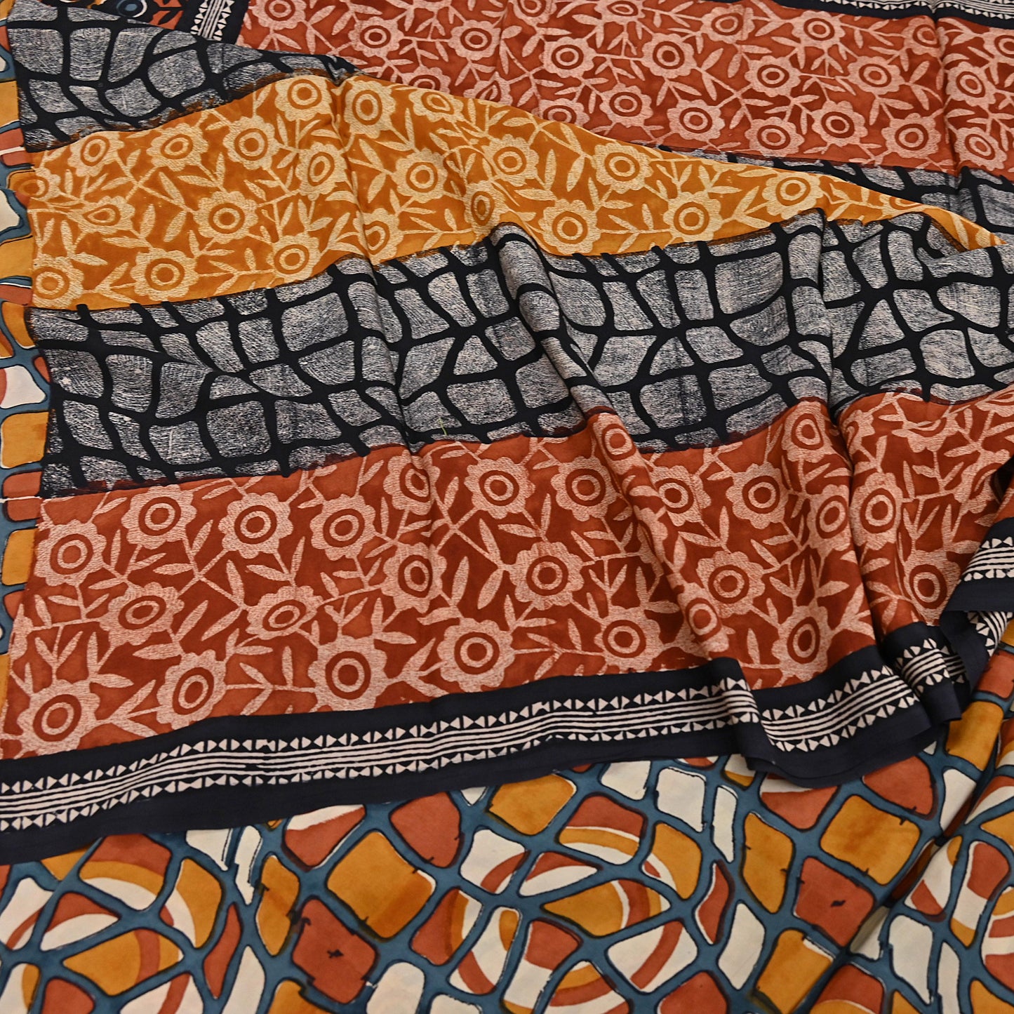 Indian Vintage Sari Multi Pure Crepe Silk Printed Saree 5yd Sewing Floral Soft Craft Fabric Wrap Dress making Upcycle For Crafting