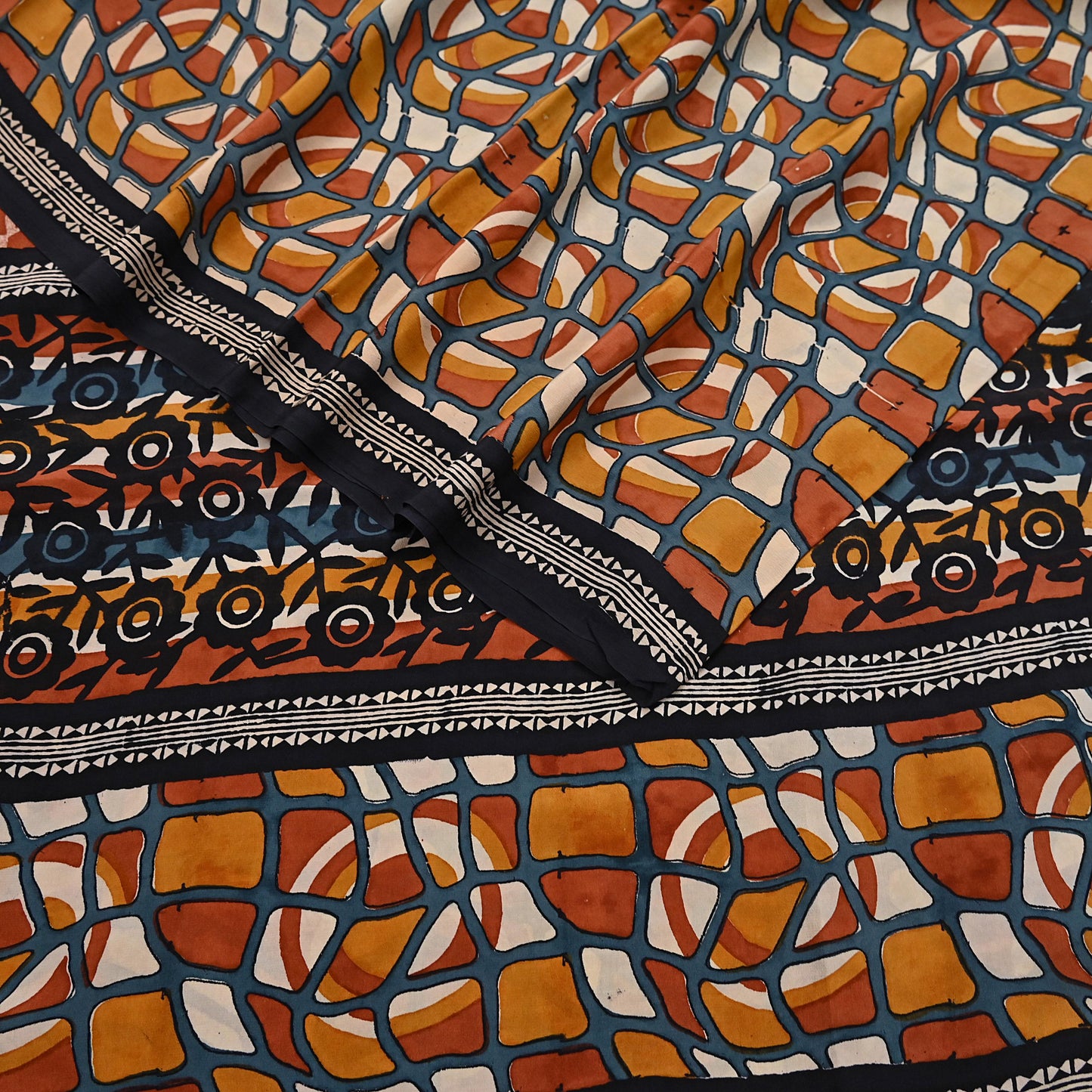 Indian Vintage Sari Multi Pure Crepe Silk Printed Saree 5yd Sewing Floral Soft Craft Fabric Wrap Dress making Upcycle For Crafting