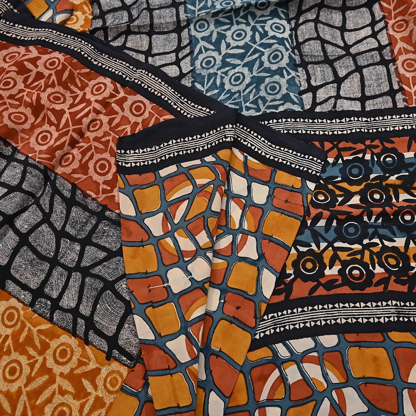 Indian Vintage Sari Multi Pure Crepe Silk Printed Saree 5yd Sewing Floral Soft Craft Fabric Wrap Dress making Upcycle For Crafting