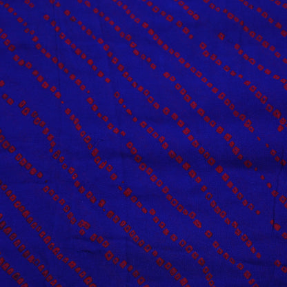 Indian Vintage Blue Dupatta Pure Georgette Silk Embroidered Bandhani Veil Scarves Soft Zari Border