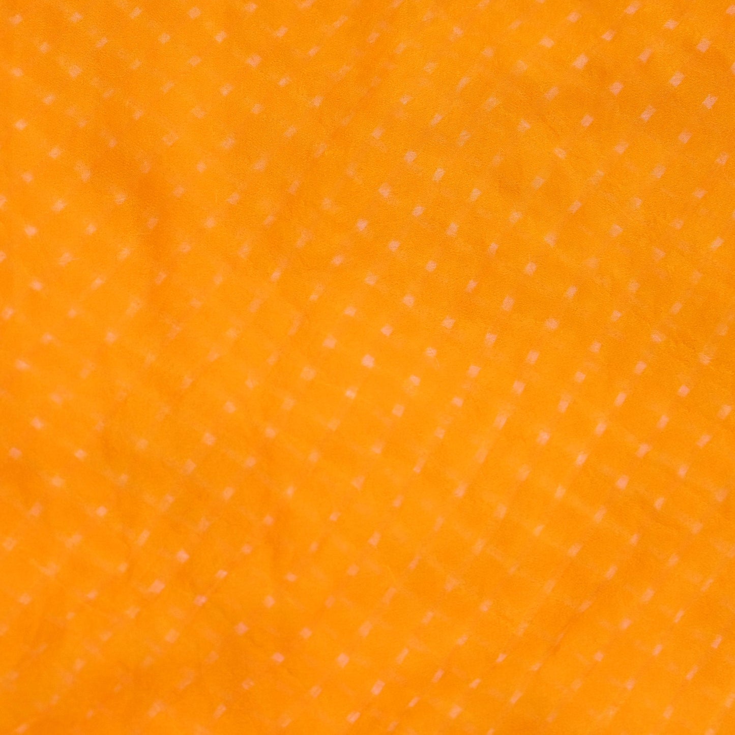 Indian Vintage Saffron Dupatta Pure Georgette Silk Hand Embroidered Bandhani Veil Scarves Soft