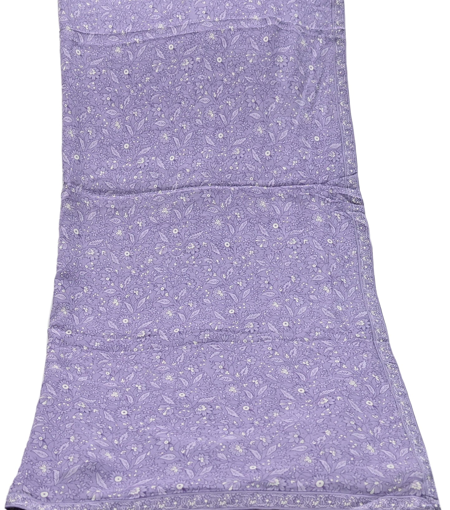 Indian Vintage Purple Dupatta Long Stole Pure Crepe silk Printed Dupatta Veil Scarves soft Boho Wrap Dressmaking Paisley