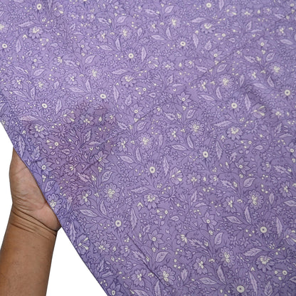 Indian Vintage Purple Dupatta Long Stole Pure Crepe silk Printed Dupatta Veil Scarves soft Boho Wrap Dressmaking Paisley