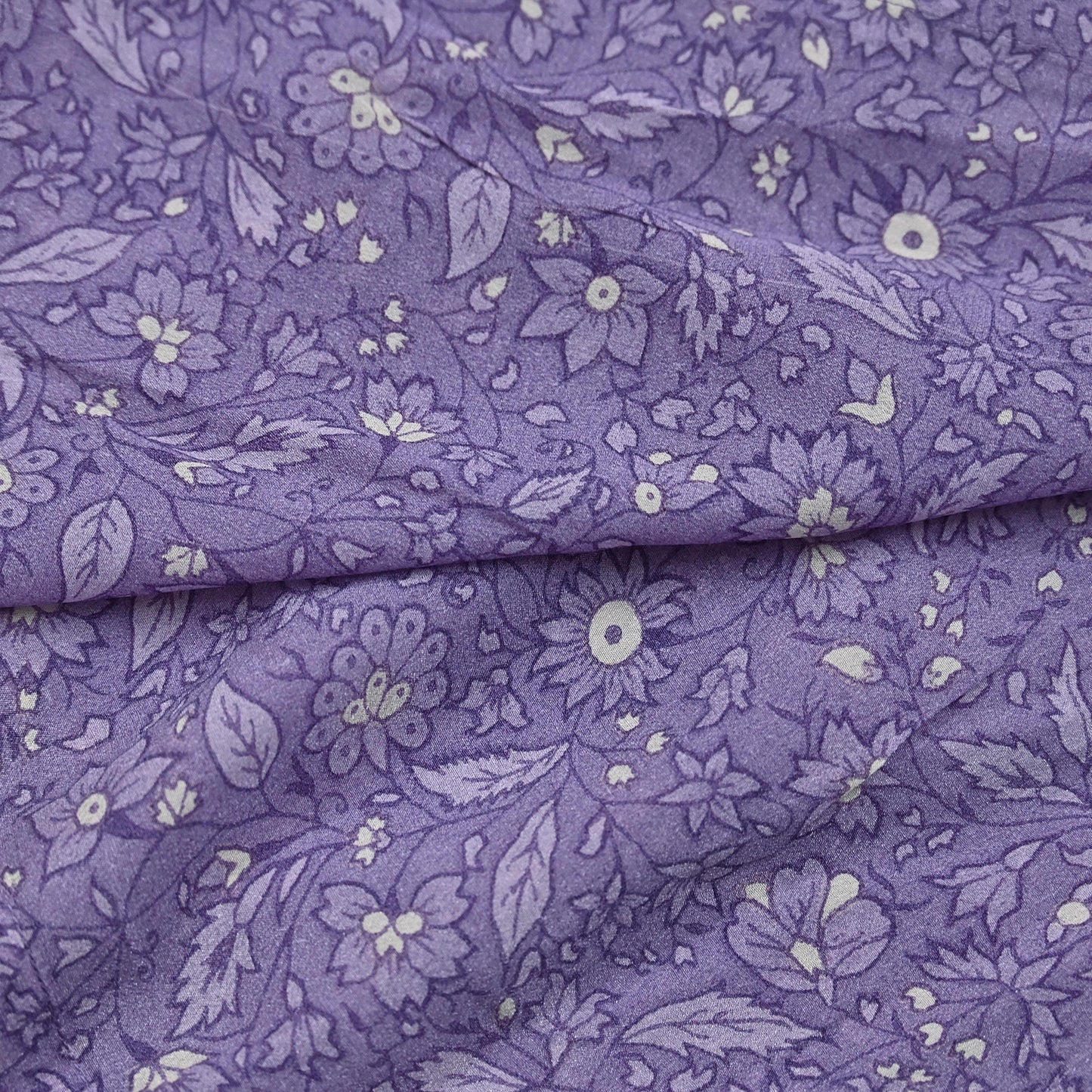 Indian Vintage Purple Dupatta Long Stole Pure Crepe silk Printed Dupatta Veil Scarves soft Boho Wrap Dressmaking Paisley