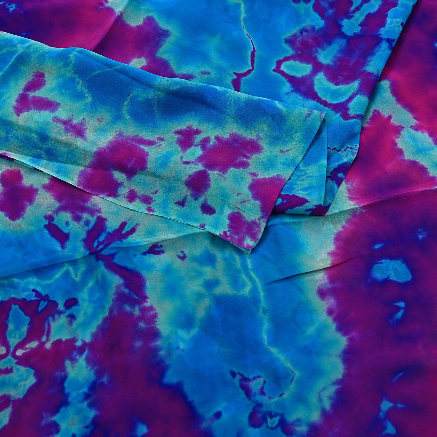 Indian Vintage Purple & Blue Saree Pure Georgette Silk Leheria Tie-dye Printed Sari Craft Fabric Sewing 5Yard Soft Light Sari Dress Making