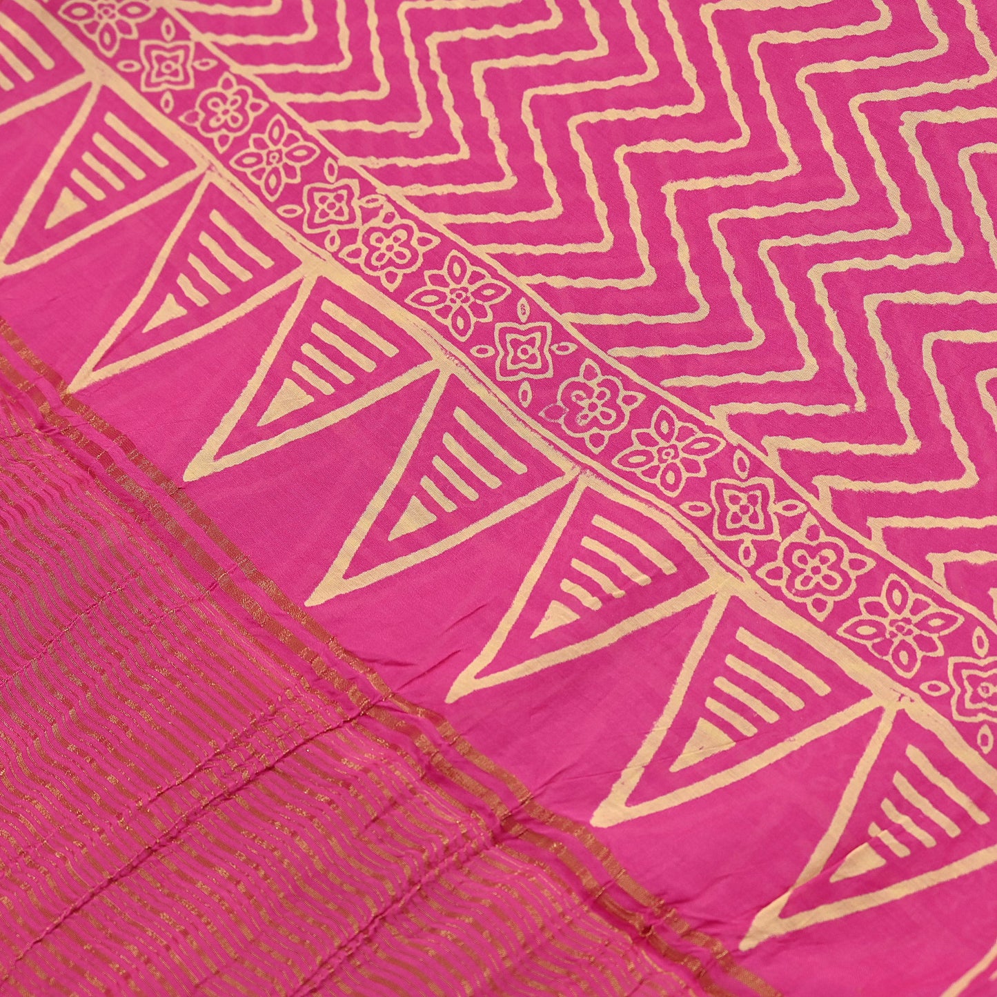 Indian Vintage PInk Dupatta Long Stole Woven Pure Cotton Indian Scarves Veil Golden Zari Soft Fringes