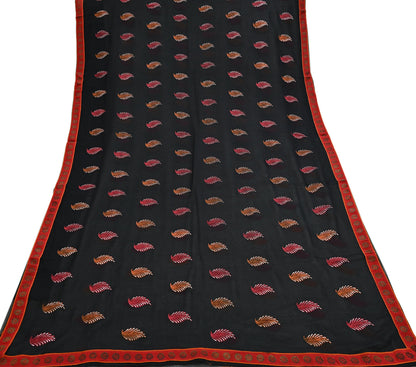 Indian Vintage Sari Pink Pure Silk Hand Woven/Hand Painted Sarees Craft Fabric 5Yd Sewing Ethnic Dress making For Crafting