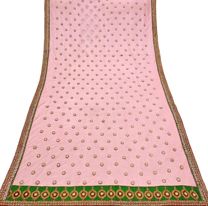 Indian Vintage Luxury Wedding Red Dupatta Net Mesh Long Stole Hand Embroidered Scarves Golden Zardozi Dabka Zari Stole