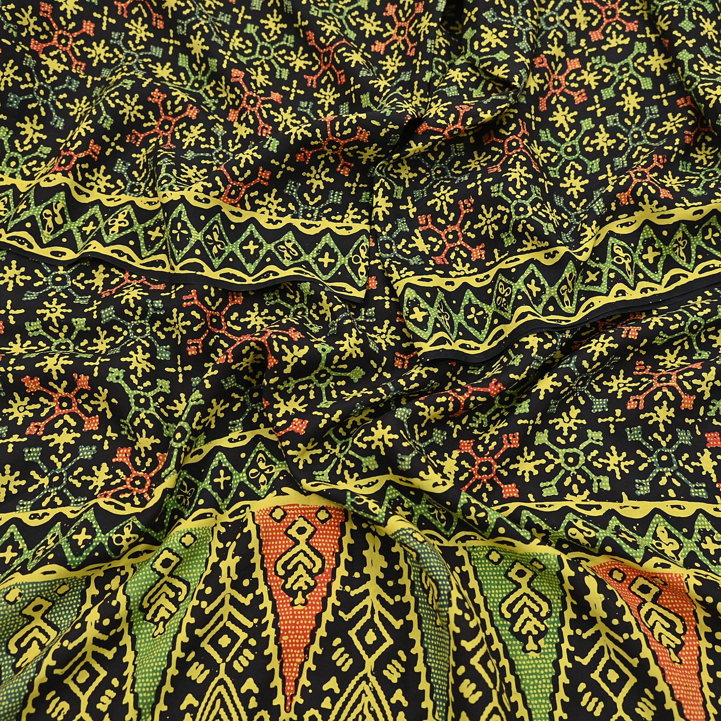 Indian Vintage Black Dupatta Long Stole Pure silk Block Printed Dupatta Veil Scarves soft Boho Wrap Dressmaking