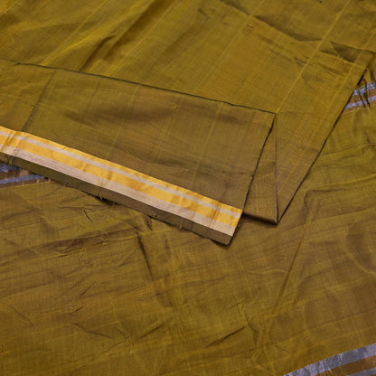 Indian Vintage Sari Green Mysore Silk Woven Sarees Craft Fabric 5Yd Ethnic South silk Dress Making Crafting Upcycle Quilting Zari Border