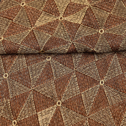 Indian Vintage Brown Heavy Dupatta Long Stole Chanderi Hand Embroidered Bagh Phulkari Stole Scarves Golden lace