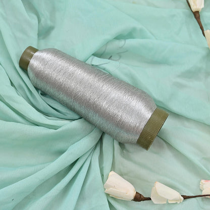 Metallic Zari Thread 2000M Gold Silver Copper Light Gold Embroidery Thread, Indian Zardozi Sewing Thread for Hand Machine Work